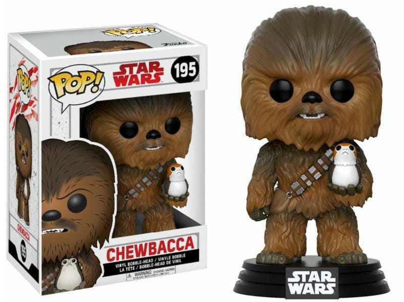 POP! Vinyl Wackelkopf-Figur Chewbacca & Porg mit verpackung