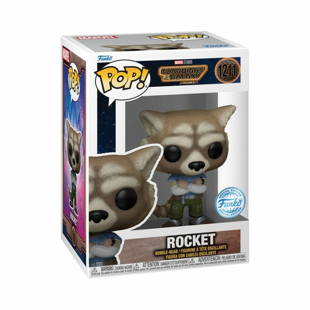 Guardians of the Galaxy Vol. 3 Funko POP! Figur Rocket Special Edition Verpackung vorne