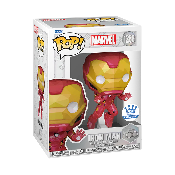 Was sind Funko Figuren? 8 IRON MAN (FACET) - DISNEY100 funko pop