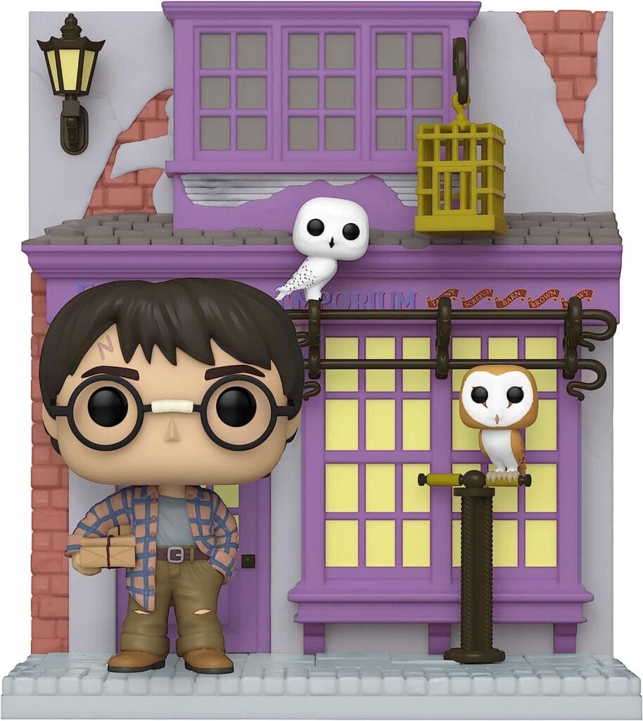 Was sind Funko Figuren? 6 Harry Potter POP! Deluxe Vinyl Figur Deluxe HP Diagon Alley- Eeylops Owl Emporium wHarry 9 cm