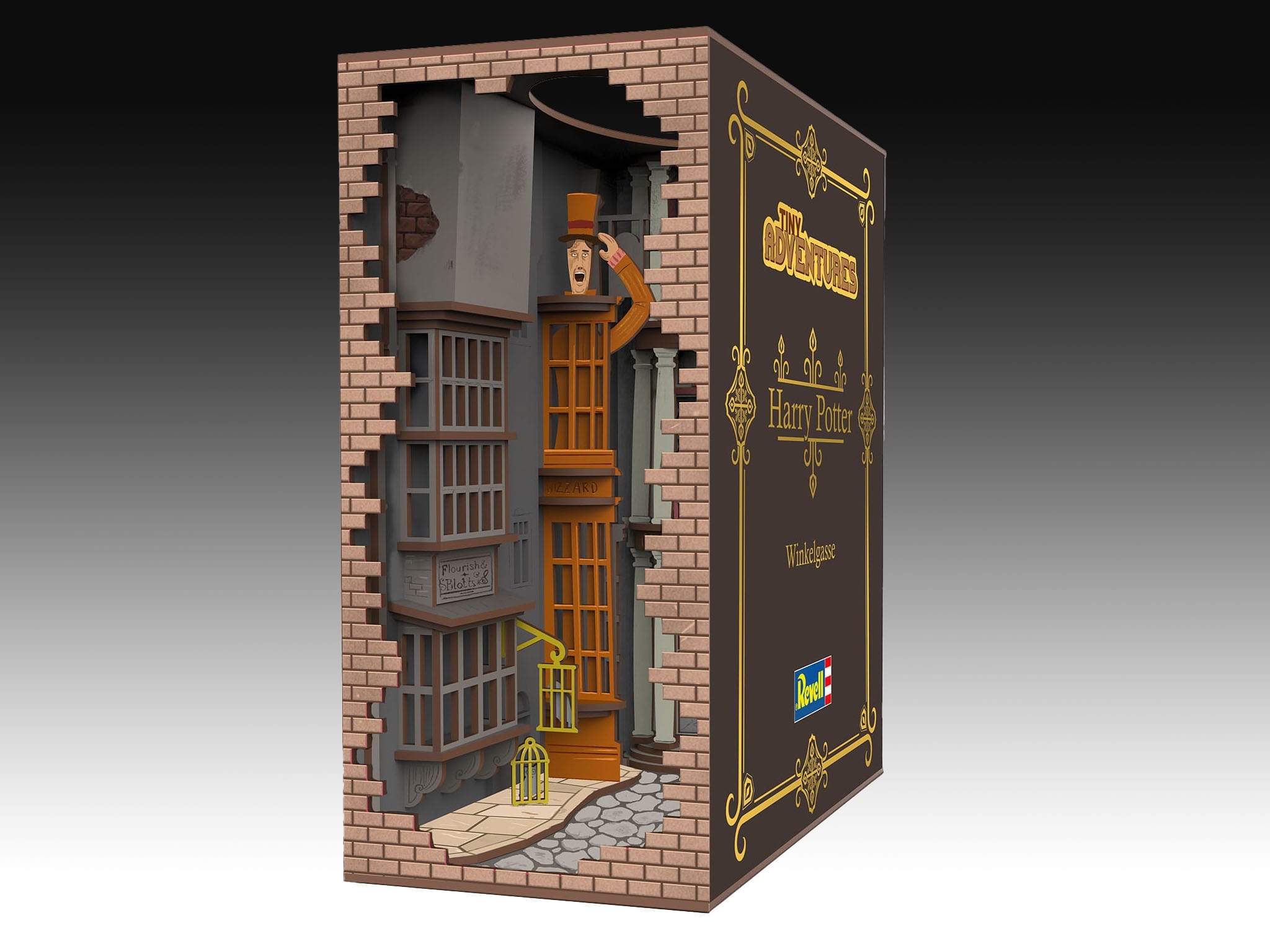 Home 13 Harry Potter Tiny Adventures Book Nook Mini-Diorama Winkelgasse 23 cm