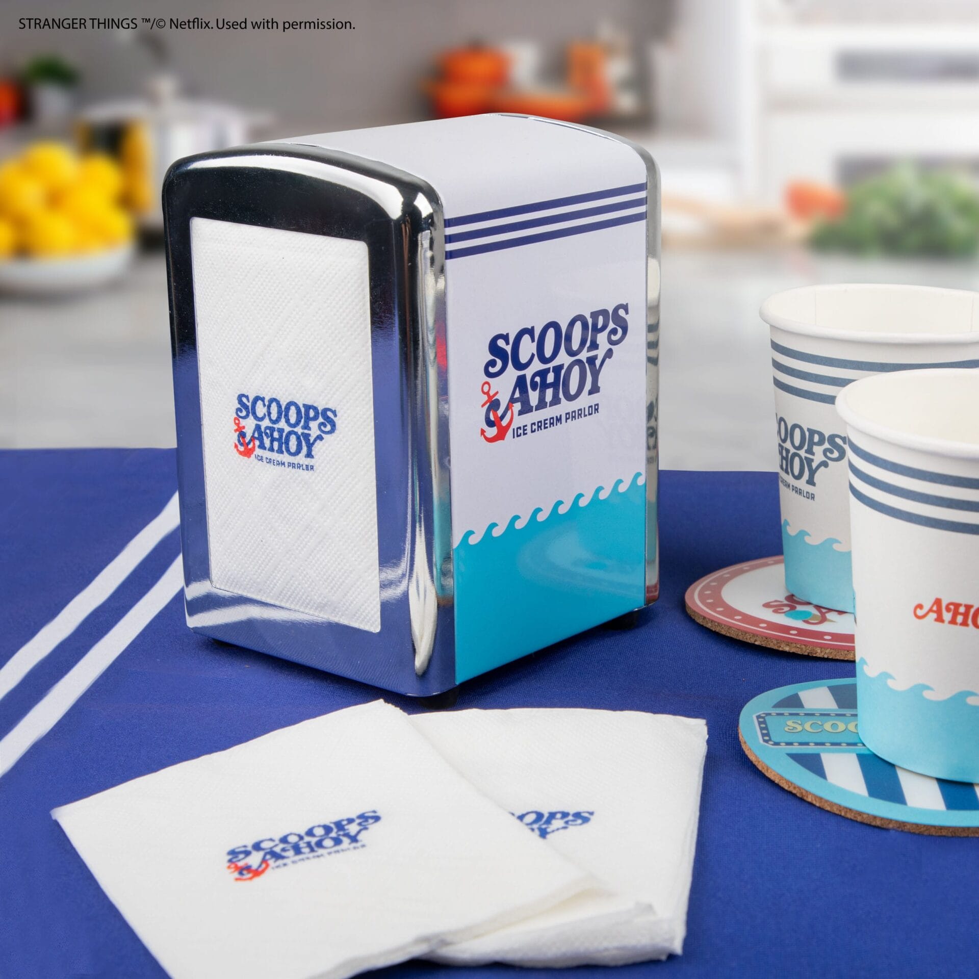 Home 15 Stranger Things Serviettenhalter-Set Scoops Ahoy